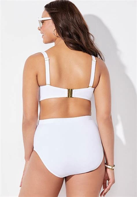 Valentine Ruched Bandeau High Waist Bikini Set Swimsuits For All