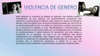 Las Dimensiones De La Violencia De Genero Ppt