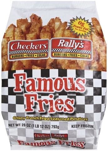 Checkers Rallys Famous Seasoned Famous Fries Oz Nutrition