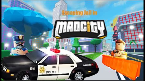 Escaping Jail In Roblox Madcity Youtube