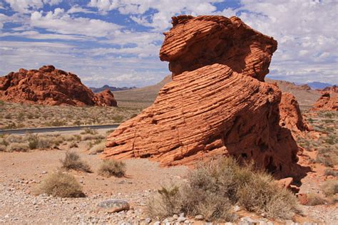 Rock Formation At Beehives In Valley Of Fire State Park Stock Photo