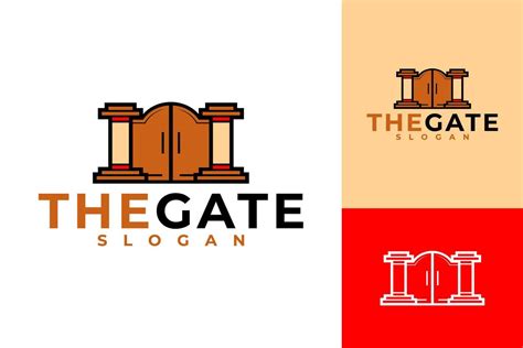 Gate Building Home Logo Design 40279225 Vector Art at Vecteezy