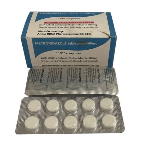 White Metronidazole 500 Mg Tablet Gmp Certified For Adults Children