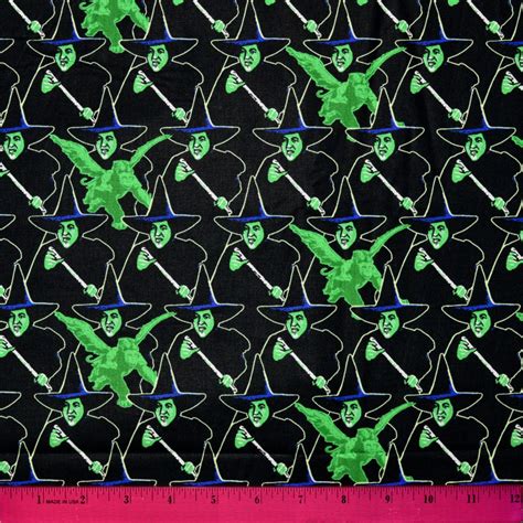 Wizard Of Oz Fabric Wicked Witch Of The West Sold By The Half Yard