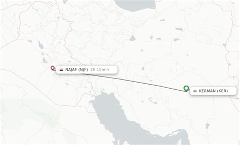 Direct Non Stop Flights From Kerman To Al Najaf Schedules