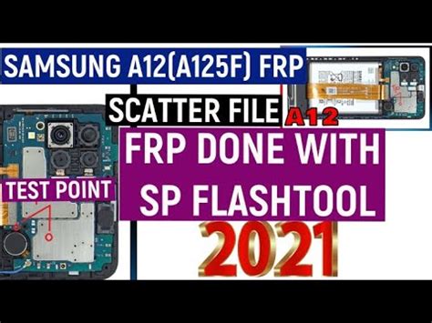 SAMSUNG A12 FRP DONE WITH FLASH TOOL #TESTPOINT #SCATTERFILE