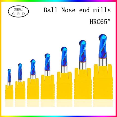 Hrc Degrees Ball Nose End Mill Mm Mm Mm Mm Mm Mm Mm