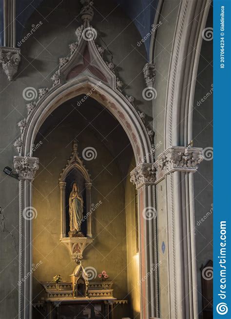 The Interior of an Abandoned Church Stock Photo - Image of gothic, brick: 207064234