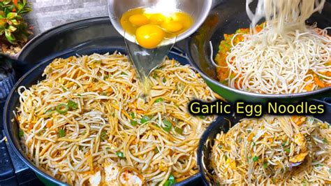 Chilli Garlic Egg Noodles │ Spicy Egg Noodle │ Egg Chow Mein Recipe