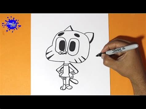 Como Dibujar A Gumball De El Asombroso Mundo De Gumball