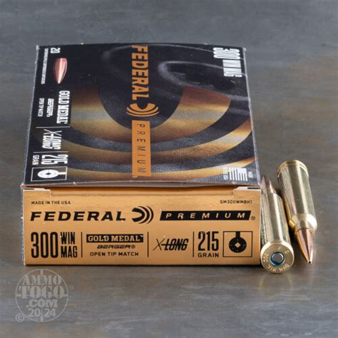 300 Winchester Magnum Open Tip Match Ammo For Sale By Federal 20 Rounds