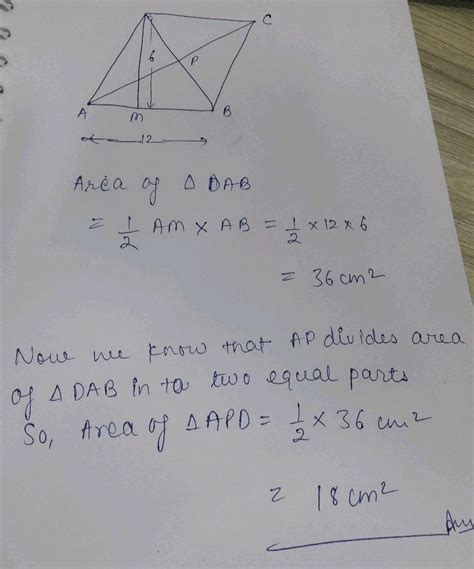 Diagonals Ac And Bd Of A Parallelogram Abcd Intersect O Given That Ab