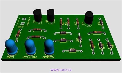 P 3led Battery Monitor Circuit Emic اِمیک آموزش الکترونیک و میکروکنترلر