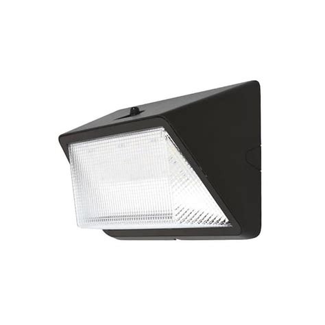 675 Watt Equivalent Integrated Led Bronze Commercial Refractor Wall Pack Light 4000k For Sale