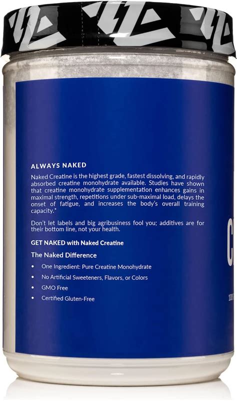 Naked Pure Creatine Servings Pure Monohydrate