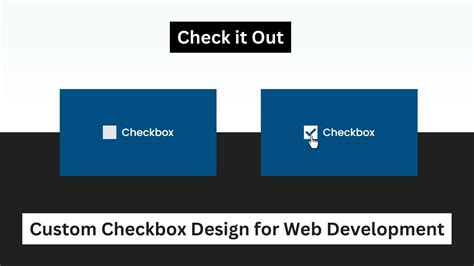 Custom Checkbox Using HTML CSS