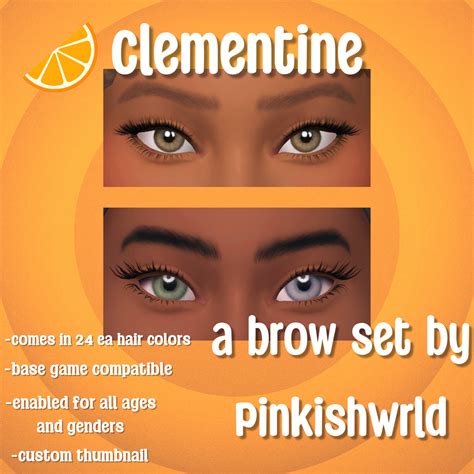 Get More From Pinkishwrld On Patreon Sims Cc Makeup Brows Sims