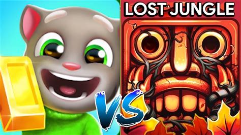 Talking Tom Gold Run Vs Temple Run Lost Jungle Vs Barry Bones