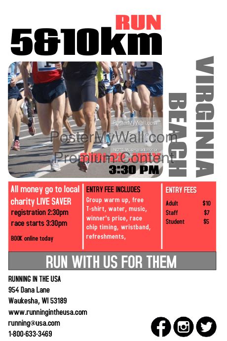 Charity Run Template Postermywall