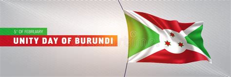 Set Of Burundi Waving Pennants On Isolated Background Vector