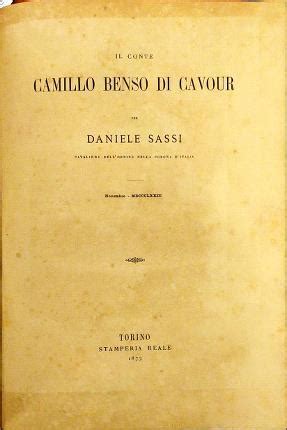 Il Conte Camillo Benso Di Cavour Per Daniele Sassi Cavaliere Dell