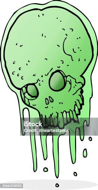Cartoon Slimy Skull Stock Illustration Download Image Now Art