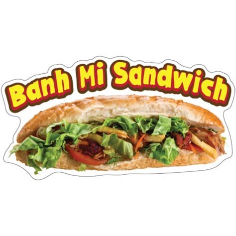 Signmission In Decal Concession Stand Food Truck Sticker Banh Mi