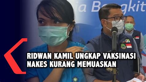 Ridwan Kamil Ungkap Vaksinasi Nakes Kurang Memuaskan Ini Penyebabnya