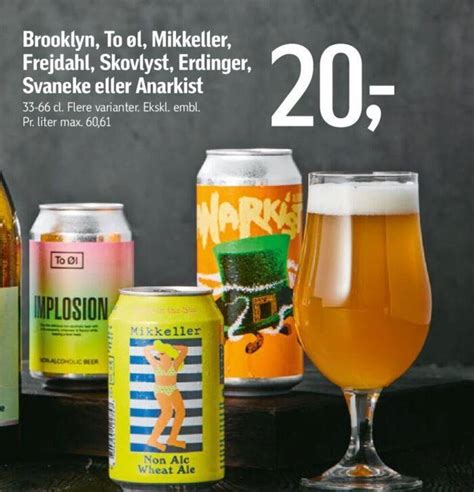 Brooklyn To øl Mikkeller Frejdahl Skovlyst Erdinger Svaneke eller