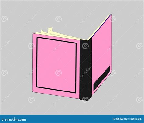 Pink Book Vector Illustration Stock Vector - Illustration of banner, concept: 286923212