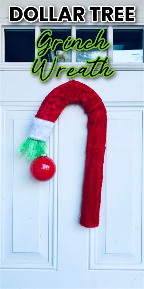 How To Make A Grinch Wreath Out Of Dollar Tree Supplies