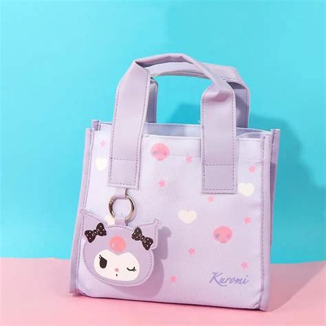 Kawaii Sanrio Sacola Nova Mymelody Kuromi Cinnamoroll Estudante Dos