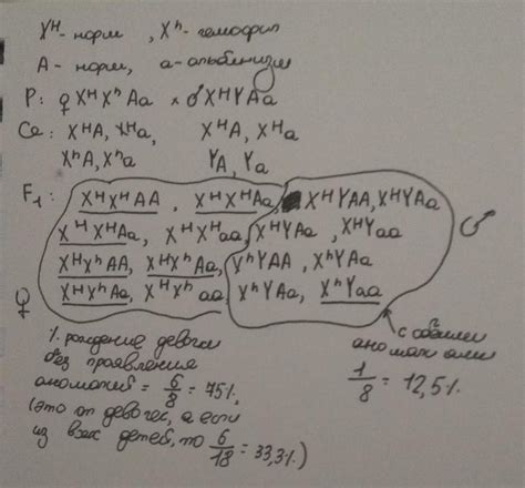 У людини гемофілія (h) – рецесивна, зчеплена з Х-хромосомою ознака ...
