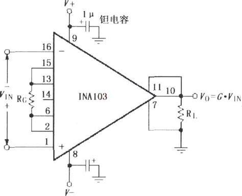 Ina103的基本连接电路 模拟电子技术 电子工程网