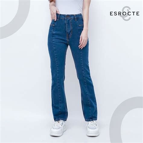 Jual Esrocte Celana Boyfriend Altered High Waist Jeans Wanita P