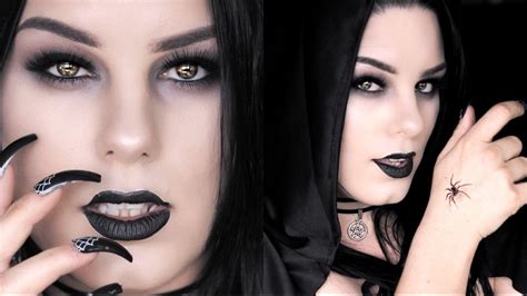 Halloween Tutorial Gothic Glam Witch Easy Last Minute Idea Candied