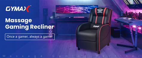 Amazon Gymax Gaming Recliner Massage Gaming Chair W Adjustable