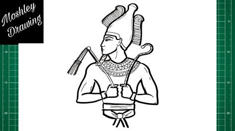 How To Draw Osiris Egyptian God YouTube