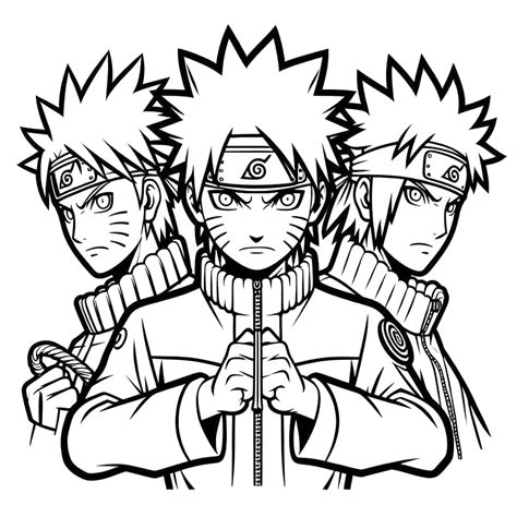 Dibujos de Naruto Imprimible Gratis Para Niños para Colorear para