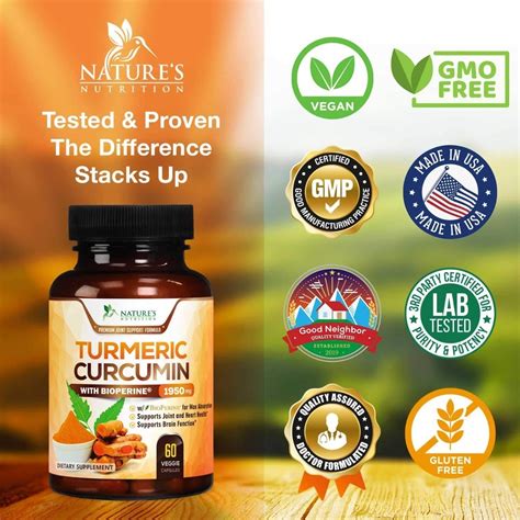 Turmeric Curcumin Cap Con Bioperina Mg Curcuma Sfs T Mercado