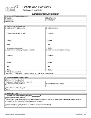 Fillable Online Harthosp Research Institute Hartford Hospital Fax