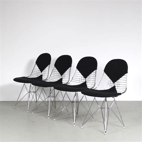 1990s Set Of 4 Bikini Chairs By Charles Ray Eames For Vitra