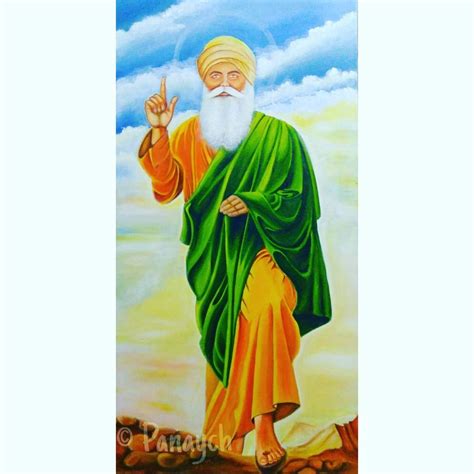 Shri Guru Nanak Dev ji portrait in acrylic medium. | Artist, Beautiful ...