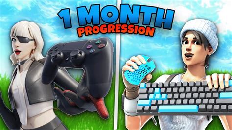 1 Month Keyboard And Mouse PROGRESSION In Fortnite UNREAL YouTube