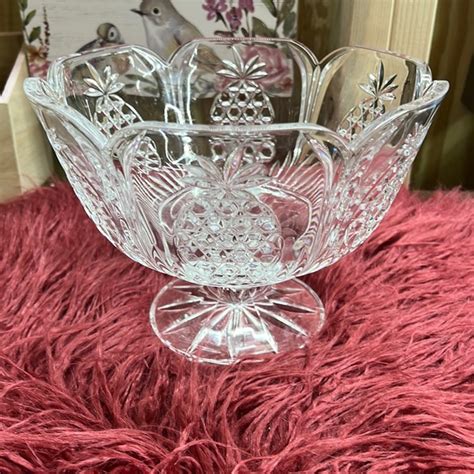 Godinger Dining Godinger Crystal Pineapple Hospitality Footed Trifle Bowl Poshmark