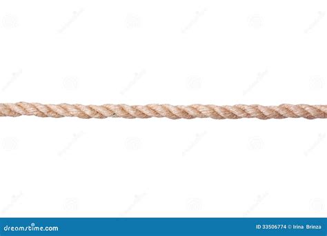 Twisted Manila Rope Isolated On White Stock Images - Image: 33506774