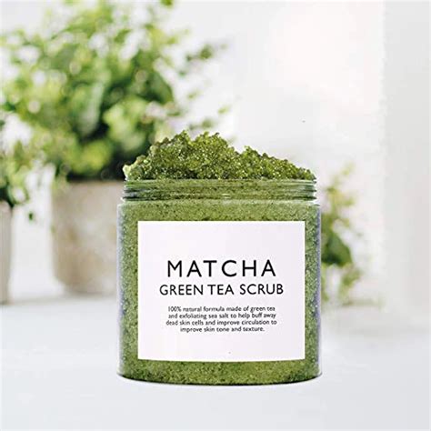 Private Label Organic Matcha Body Scrub Green Tea Exfoliating Whitening Body And Facial Scrubs