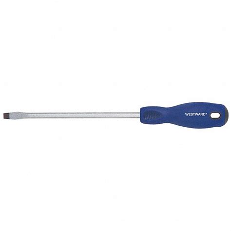 WESTWARD General Purpose Slotted Screwdriver, Tip Size 1/8 in, Slotted ...