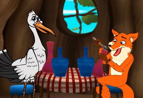 लोमड़ी और सारस की कहानी हिंदी The Fox And The Stork Story In Hindi