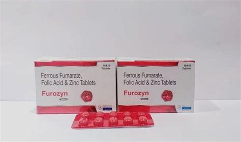 Ferrous Fumarate 152mg Folic Acid 750mcg Zinc Sulphate 61 8mg Tablet At Rs 79 Strip